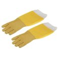HURRISE gants de protection Gants d'apiculture Peau de mouton respirante Protection à manches longues Équipement d'apiculteur-0
