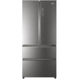 HAIER HB18FGSAAA - Réfrigérateur congélateur - Multi-portes - 508L (351+157) - Total No Frost - E - L83 x H190 cm - Inox-0