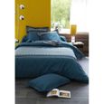 Housse de Couette Art Déco Bleu 260 x 240 cm - Cdiscount Maison