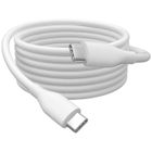 TOPESCT Cable USB de Type C 2M,USB type-C vers type-C 60W Power Delivery,Câble flexible en silicone - Blanc - pour iPhone, Android -