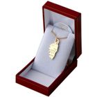 ASCALIDO Coffret avec ensemble chaine et pendentif corse en vrai plaqué Or prêt à offrir