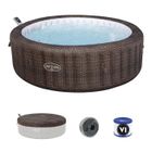 Spa gonflable BESTWAY - Lay-Z-Spa Bali - 180 airjets - 216 x 71 cm - 5 à 7 places - Rond (couverture, cartouche, diffuseur)