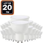 Ampoule LED GU10 - EUROPALAMP - 7W - Blanc Chaud 3000K - Lot de 20 - 40W équivalent