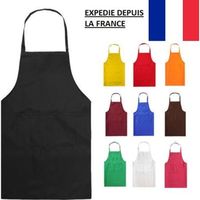 Tablier de cuisine Restaurant Pour Femme Homme Sommelier Boulangerie Hôtel # Couleur: Noir