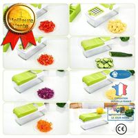 INN® Mandoline 11 en 1 Coupe-Légumes éplucheur couteau accessoires cuisine manuel acier inoxydable cade