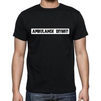 Homme Tee-Shirt Profession D'Ambulancier – Ambulance Driver Occupation – T-Shirt Vintage Noir