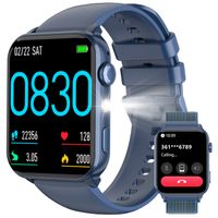 Montre Connectée Homme Femme 1.91" - Appels Bluetooth, 110+ Modes Sport, Cardio SPO2 Sommeil, étanche IP68 | Compatible Android IOS