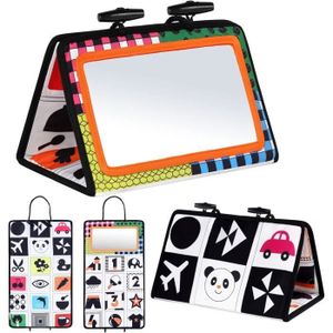 Miroir D'Éveil Pour Bébé Aolso - Avec Livre En Tissu - Jouet Sensoriel 0-12 Mois