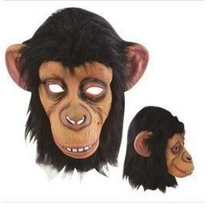 Chimpanzé Animal Visage Fête Masque Carte A4 Déguisement Femmes Hommes Enfants Chimp