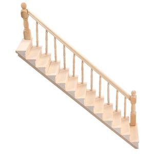 # CREAL 798361 escalier avec garde-corps blanc 1:12 pour maison de poupée NOUVEAU 