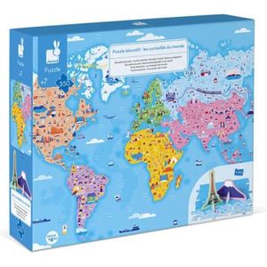 PUZZLE Puzzle éducatif géant Curiosités du Monde 350 pcs 