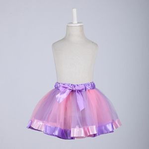 JUPE Mini jupe tutu colorée en tulle arc-en-ciel pour petite fille de 12 mois à 8 ans,vêtements de fête pour enfant,2021- Or-3 M-2 T