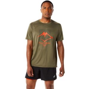 Asics t shop shirt homme marron