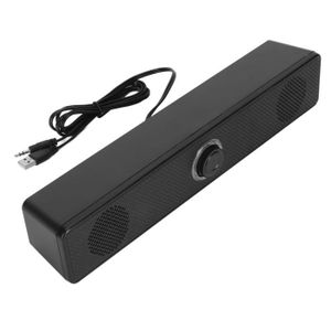 Haut-Parleurs USB Mini Barre De Son Pour PC – Enceintes Ordinateur Stéréo 3W Plug & Play Avec Clip & Socle, Compatible Bureau & Portable