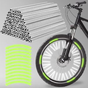 Réflecteurs à rayons de vélo – pack 12 – ARGENT – LAPADD