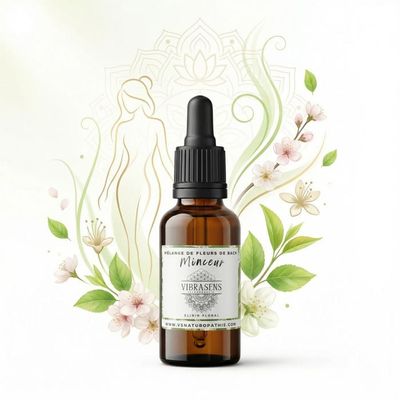 Fleurs de Bach Minceur - bien être naturel - flacon 30 ml fabrication française - soutien émotionnel - grignotage  - perte de poids