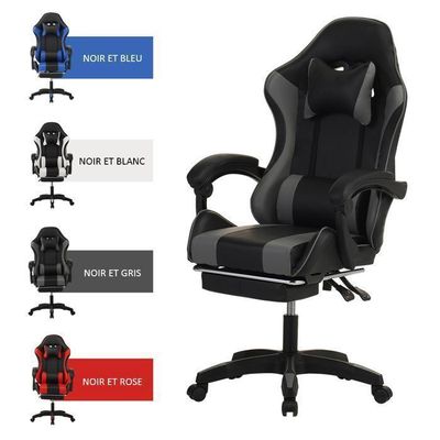 Fauteuil relax ergonomique massant chauffant avec repose-pieds Nairo