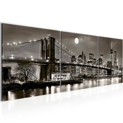 Kit 5 Toiles Imprimées New York - Tableau Moderne 110x60 Cm - Décoration Murale