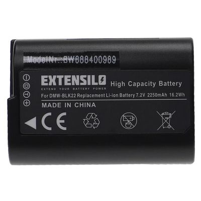Batterie Compatible Panasonic Lumix DC-G9 II, GH5, G9, GH5 II - 2250mAh 7.2V Li-ion, Neuve
