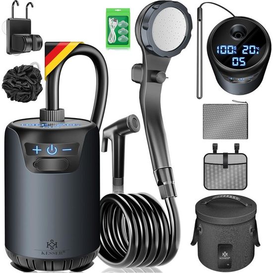 Douche solaire d'extérieur de camping 20 L 2 pcs-DIO7556279994401