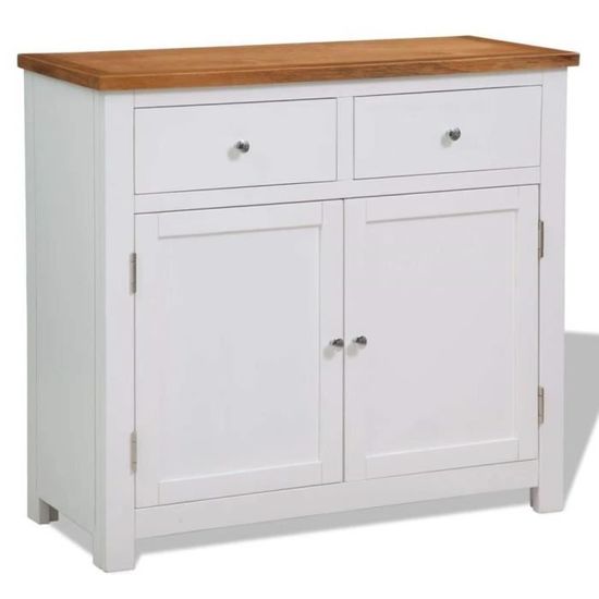 Buffet bahut armoire console meuble de rangement 90 83 cm bois de chêne massif 4402083