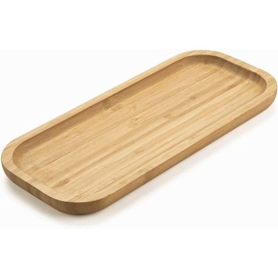 Plateau Bambou Rectangulaire Avec Poignée – 44x20 Cm Naturel – Organisateur Salle De Bain Cuisine Décoratif