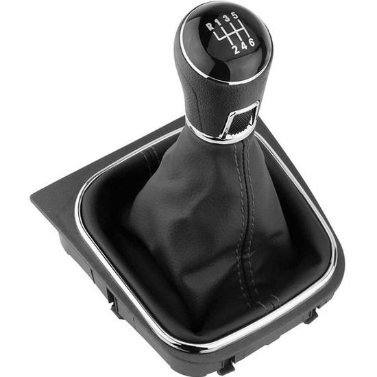POMMEAU DE LEVIER DE VITESSE,Black 5 Speed--Couvercle'insigne de pommeau de  levier de vitesse 5/6 vitesses, pour VW Golf Jetta MK3 M