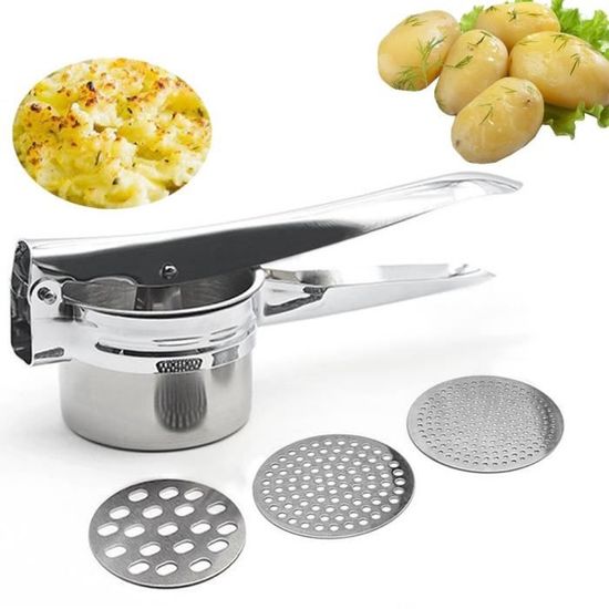 Presse-purée, outil manuel en acier inoxydable, broyeur de Presse-purée, outil manuel en acier inoxydable, broyeur de