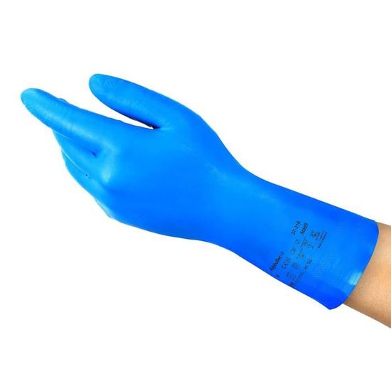 Gants De Travail Ansell AlphaTec 87-900 - Résistance Chimique Et Prise Optimale - 12 Paires Taille L