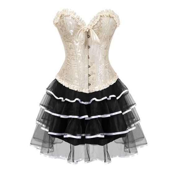 Bustier femme,Corset gothique en Satin Sexy,sous buste à fleurs