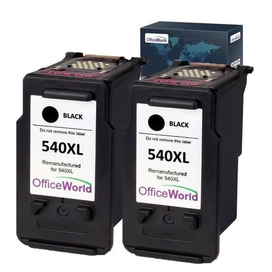 Cartouche D'encre Noire PG-540XL Remanufacturée Pour Canon Pixma MX395 - Recharge Compatible