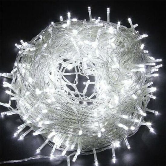10M LED Guirlande de Noël sapin Guirlande Décoratif de maison lumière intérieur de fête de soirée - blanc froid