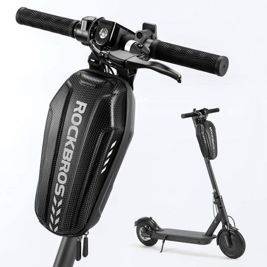 Sacoche Avant Trottinette COOLRIDE RIGIDE – Noire, Waterproof, 17x13x30cm – Neuve