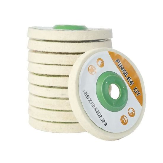 Lot De 10 Disques De Polissage Coton 3 Mm - Roues Polisseuses Pour Outil Rotatif, Idéal Bijoux, Métal, Verre, Plastique - Diamètre 25 Mm