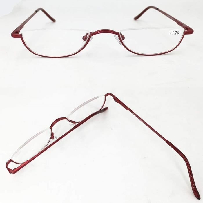 YGRQ Lunettes de Lecture Fines en m tal Lecteurs Semi sans