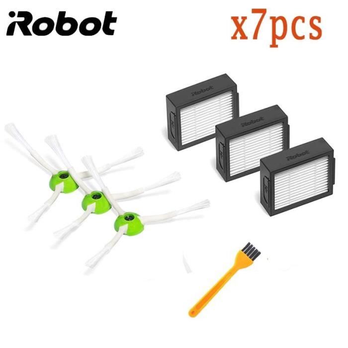 3brush3filter1 - Pièces de rechange de haute qualité pour aspirateur Robot iRobot Roomba,filtre Hepa, brosse