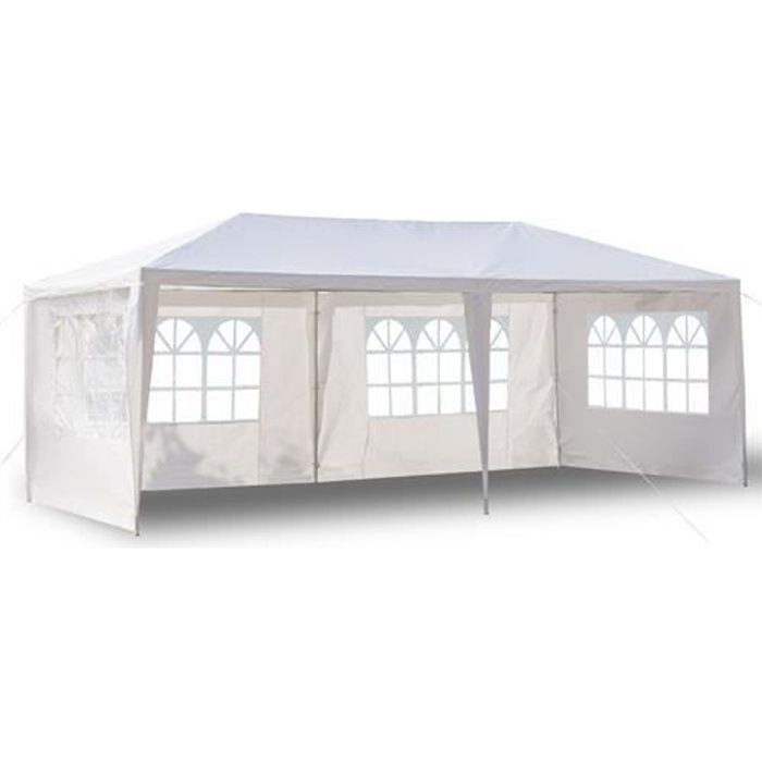 Pergola de Jardin Pergola pour Fête Pavillon Belvédère de jardin (6x 3x 2.6) m