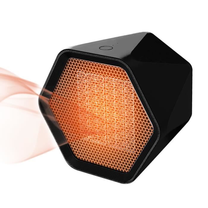 Mini Chauffage Electrique 1000 W Radiateur Soufflant pour Bureau et Voiture