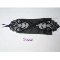 mitaine dentelle et satin noir n°3