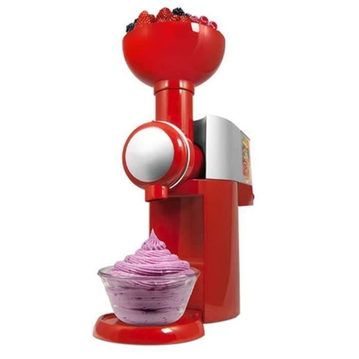 220v Un ensemble de Pratique machine à crème glacée maison 220 * 130 * 315mm EU plug rouge BEFA4317