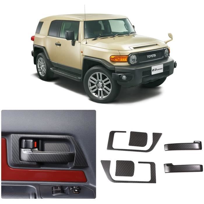 6 pcs Toyota FJ Cruiser 2007-2021 voiture porte avant poignée intérieure porte bol cadre protecteur alliage décoration accessoires