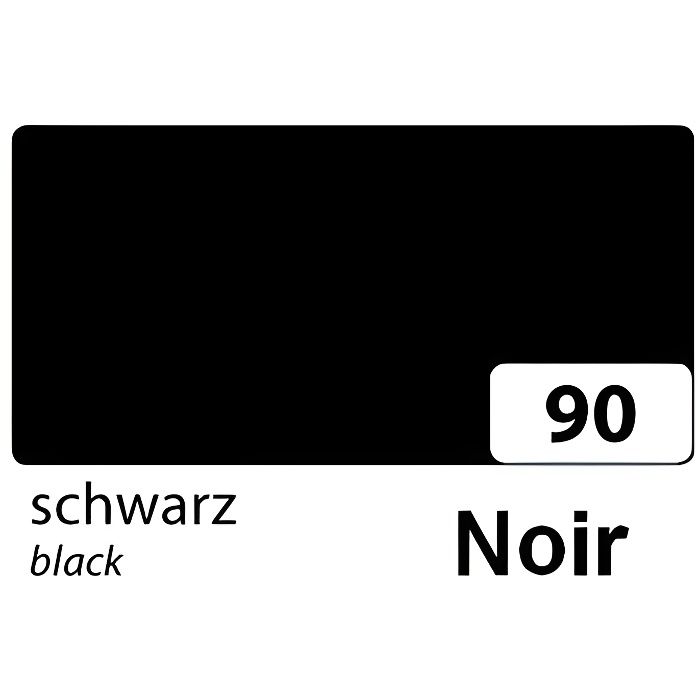 Lot 5 feuilles cartonnées fort grammage, format A4, 300 gr m², 57 coul. au choix - 90-Noir