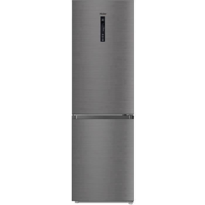 HAIER R2DF512DHJ - Réfrigérateur combiné - No Frost - 341L (233+ 108) - Froid ventilé - L59.5 x H190 cm - Silver