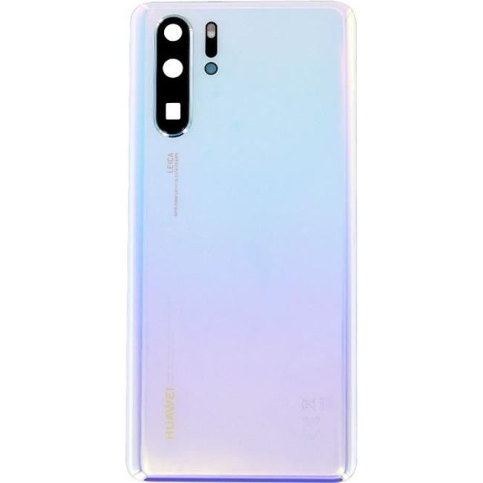 Cache batterie vitre arrière Huawei P30 Pro nacré