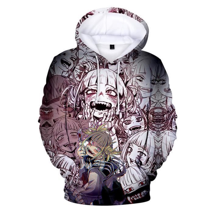 Sweatshirt à Capuche Manches Longues My Hero Academia Sweat Himiko Toga 3D Pull Personnalité Hoodies