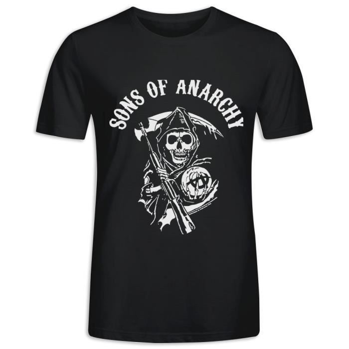 T-Shirt avec imprimé en Sons Of Anarchy Manche Courte Tee Shirt Homme