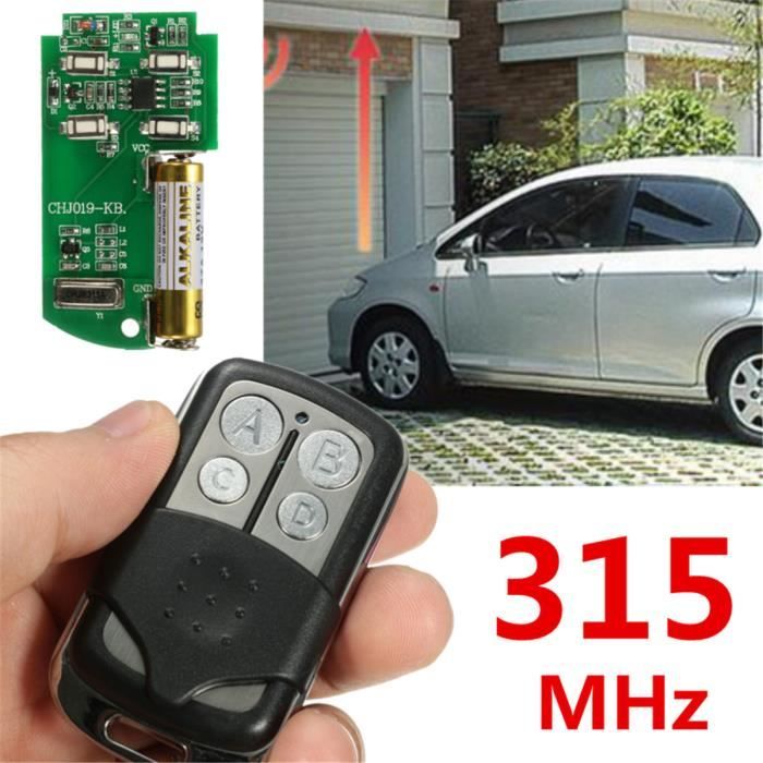 Universel 4 Bouton 433 315 Mhz Clé Télécommande Copieuse Clonage Porte Garage 315Mhz