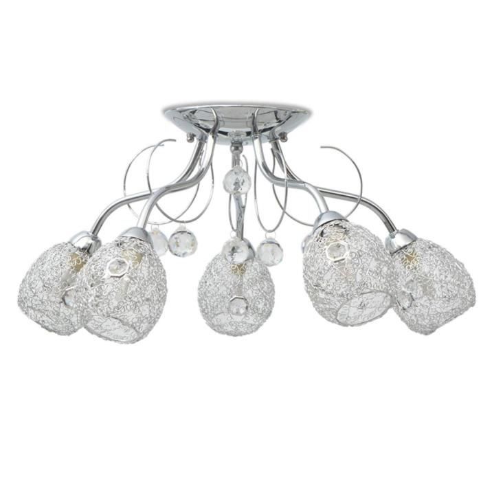 Plafonnier Lampe de Plafond Lustre moderne pour 5 ampoules G9 200 W