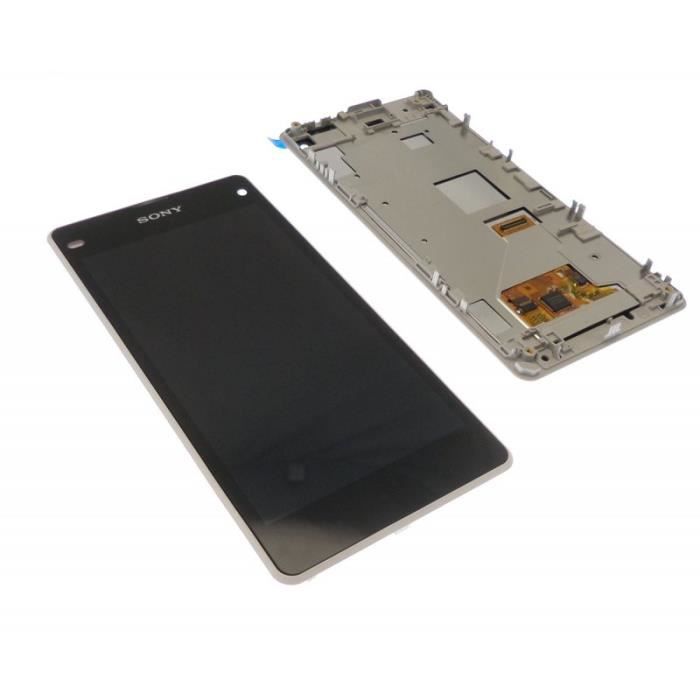 ECRAN LCD + VITRE TACTILE SONY XPERIA Z1 COMPACT D5530 ORIGINAL BLANC