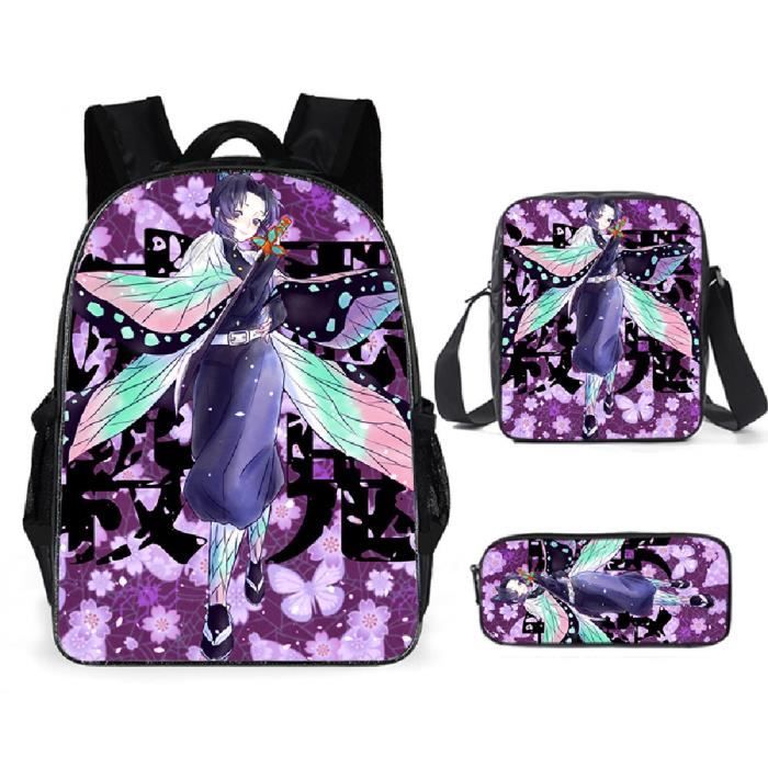 Demon Slayer Sacs D'école Cool Garçons Filles Anime Sac À Dos Scolaire Tueur de démons Enfants Backpack A51